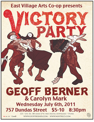 Geoff Berner & Carolyn Mark - July 6th